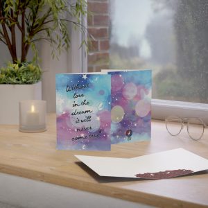 Greeting Card Grateful Dead Inspired ' Without Love in the dream.. ' Personalizable